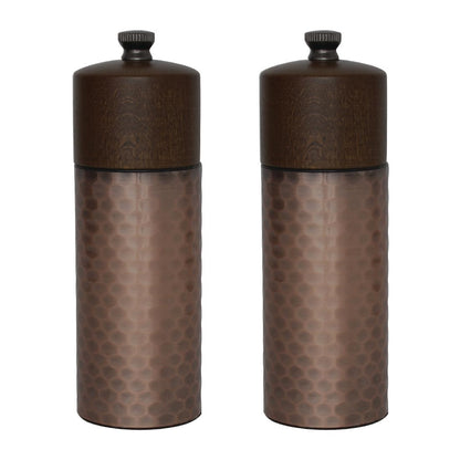 Olympia Copper Wood Salt and Pepper Mill Set (2 Pack) (Pack of 2) • PAS-CR689