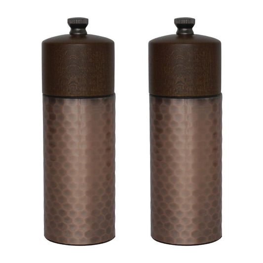 Olympia Copper Wood Salt and Pepper Mill Set (2 Pack) (Pack of 2) • PAS-CR689