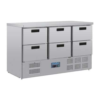 Polar G-Series Six Drawer Counter Fridge • PAS-GH226-A