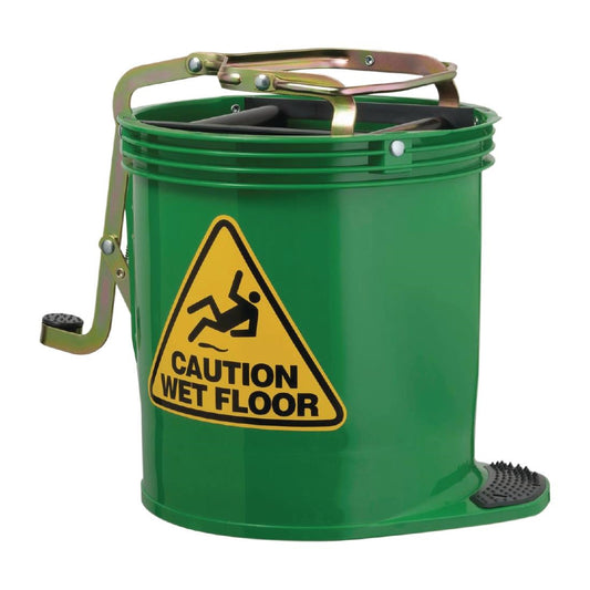 Oates Contractor Roller Wringer Bucket Green 15Ltr • PAS-CR724