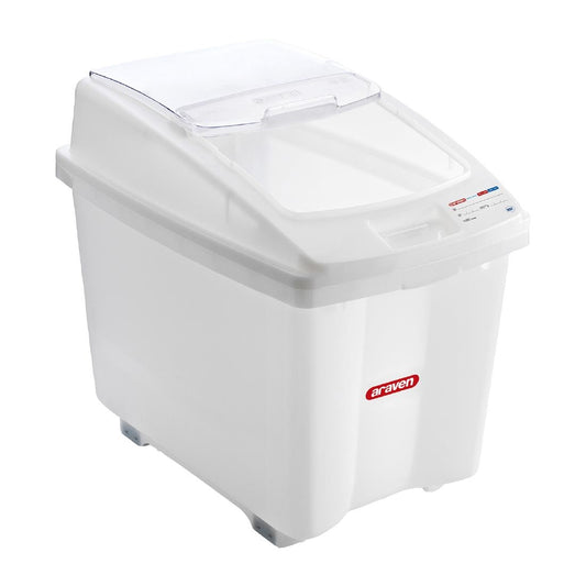 Araven Transparent Mobile Ingredient Bin 80Ltr • PAS-CR976