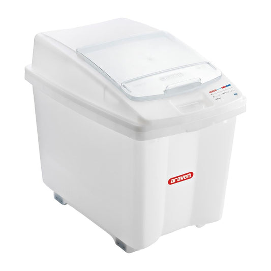 Araven Transparent Mobile Ingredient Bin 100Ltr • PAS-CR977
