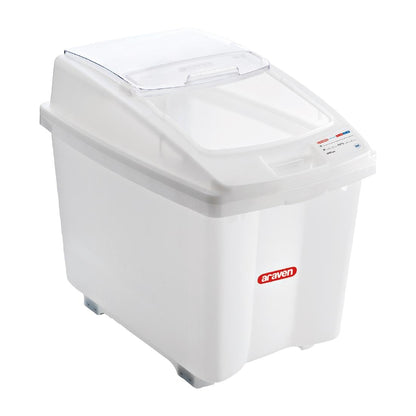Araven Transparent Mobile Ingredient Bin 100Ltr • PAS-CR977