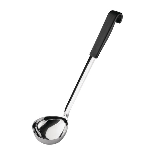 Vogue Ladle Black Handle 130ml • PAS-CS001
