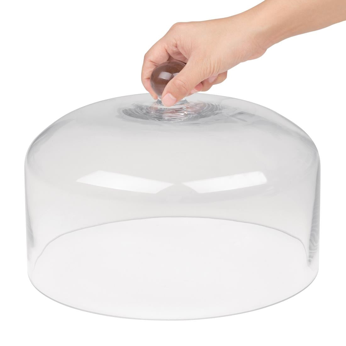 Olympia Glass Cake Stand Dome 285mm • PAS-CS014