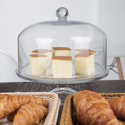 Olympia Glass Cake Stand Dome 285mm • PAS-CS014