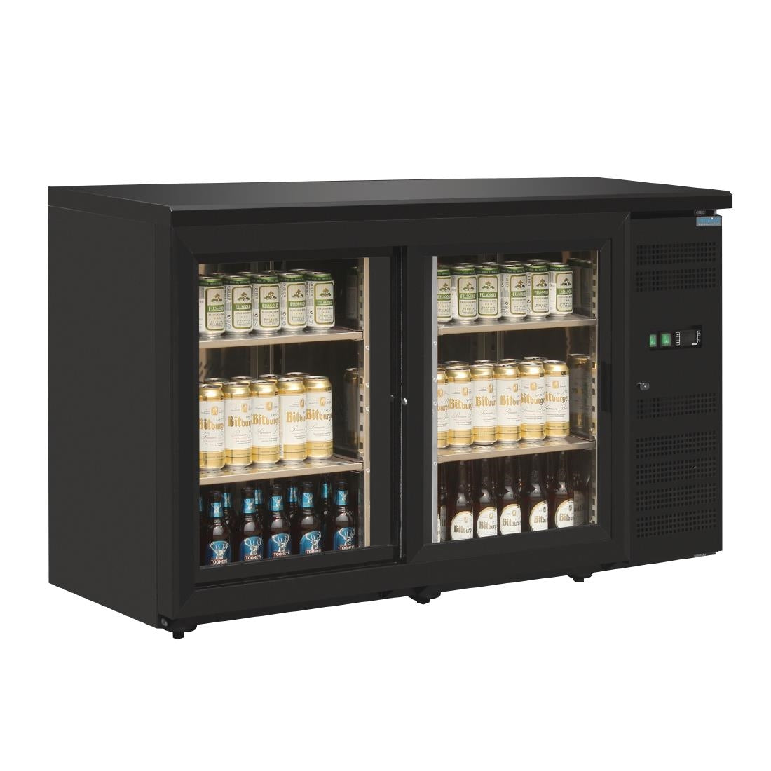 Polar U-Series Double Door Back Bar Display Cooler • PAS-CS102-A