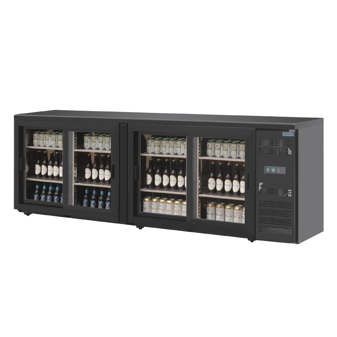 Polar U-Series Four Door Back Bar Display Cooler • PAS-CS103-A