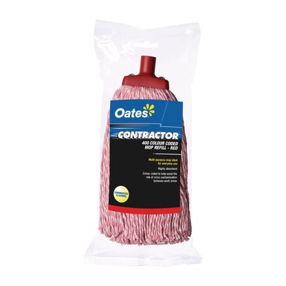 Oates Contractor Mop Head Red • PAS-CS395