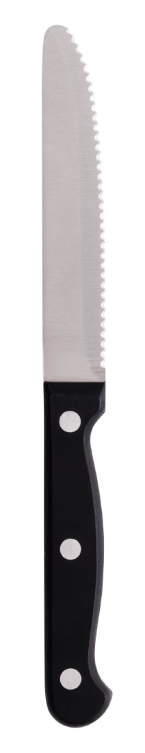 Olympia Rounded Steak Knife Black - 114mm 4 1/2" (Box 12) • PAS-CS716