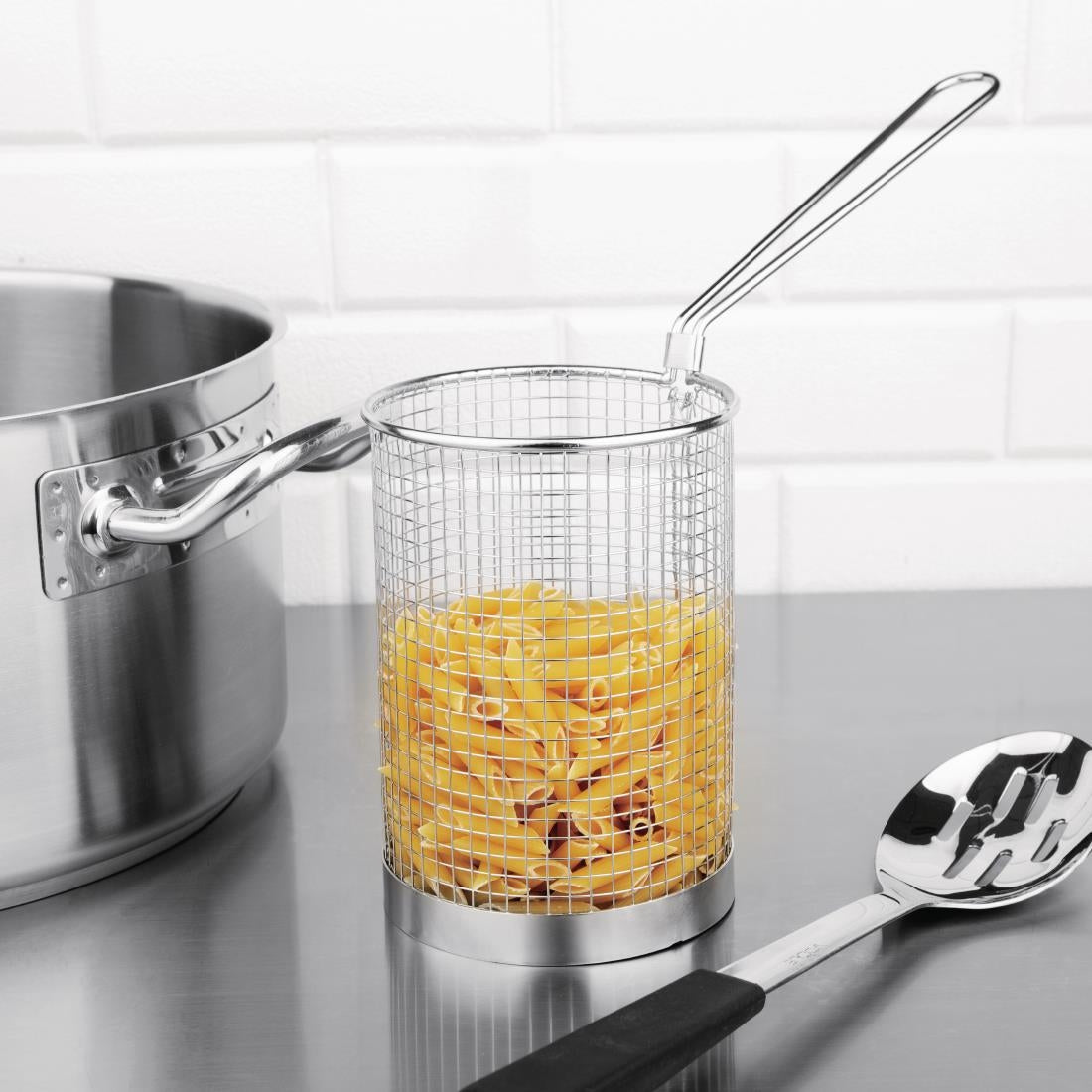 Vogue Stainless Steel Pasta Basket  120mm • PAS-CS734