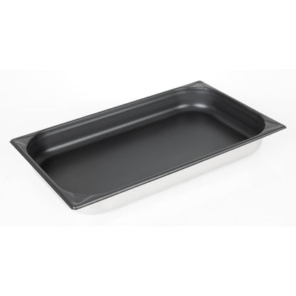 Vogue Stainless Steel Heavy Duty Non-Stick 1/1 Gastronorm Tray 65mm • PAS-CS753