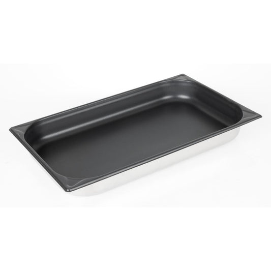 Vogue Stainless Steel Heavy Duty Non-Stick 1/1 Gastronorm Tray 65mm • PAS-CS753
