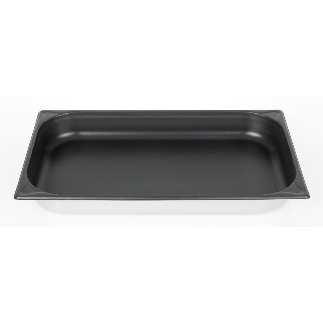 Vogue Stainless Steel Heavy Duty Non-Stick 1/1 Gastronorm Tray 65mm • PAS-CS753