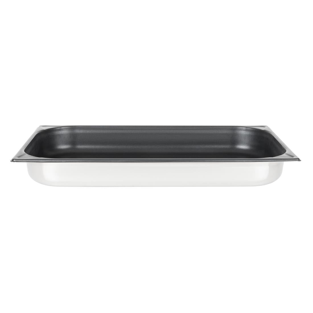 Vogue Stainless Steel Heavy Duty Non-Stick 1/1 Gastronorm Tray 65mm • PAS-CS753