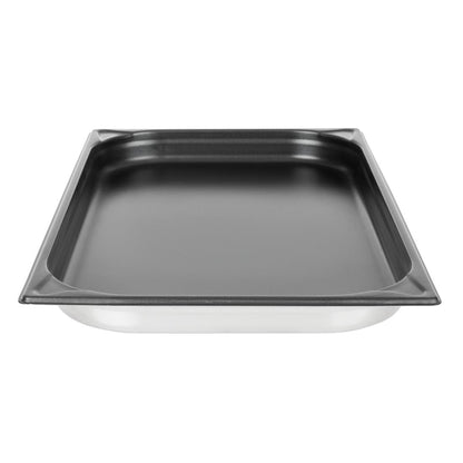Vogue Stainless Steel Heavy Duty Non-Stick 1/1 Gastronorm Tray 40mm • PAS-CS754