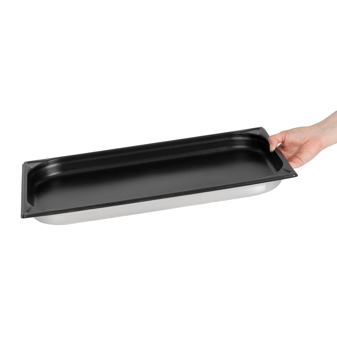 Vogue Stainless Steel Heavy Duty Non-Stick 1/1 Gastronorm Tray 40mm • PAS-CS754