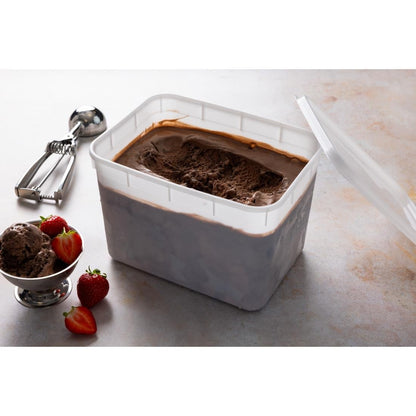 Ice Cream Containers 4Ltr (15 Pack) (Plastic | Lids sold separately (CS829) | Pack of 15) • PAS-CS827
