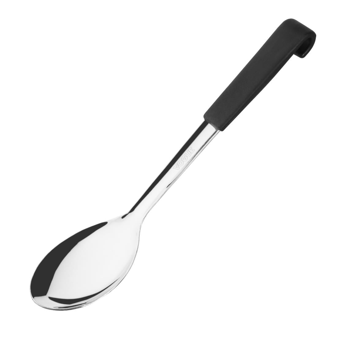 Vogue Serving Spoon Black Handle 340mm • PAS-CS910