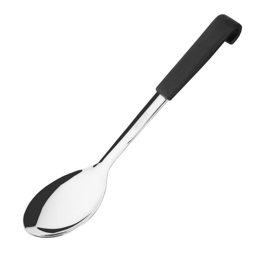 Vogue Serving Spoon Black Handle 340mm • PAS-CS910