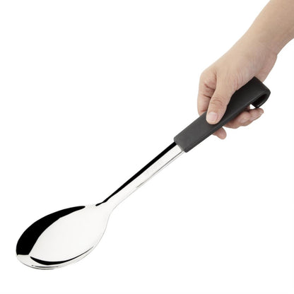 Vogue Serving Spoon Black Handle 340mm • PAS-CS910