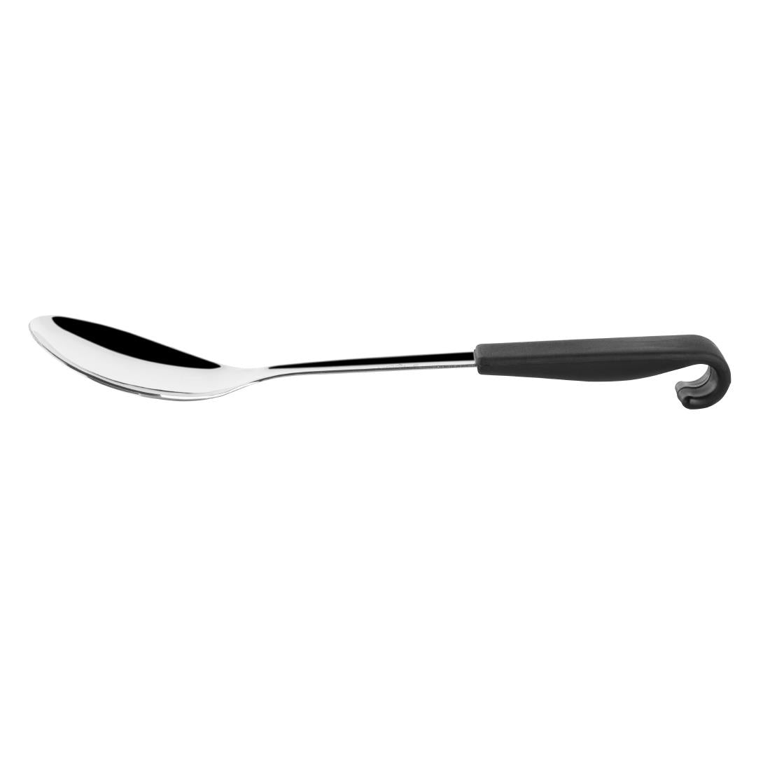 Vogue Serving Spoon Black Handle 340mm • PAS-CS910