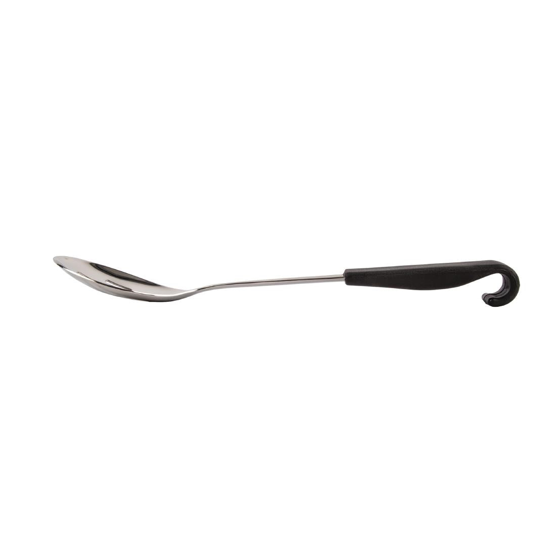 Vogue Slotted Serving Spoon Black Handle 340mm • PAS-CS911