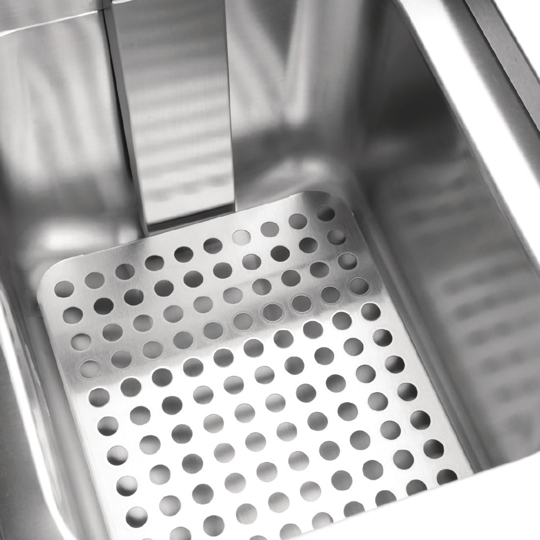 Apuro Twin Tank Induction Fryer - 2x7.5Ltr - 2x3kW (2x3kW. Oil Capacity 2x 7.5Ltr) • PAS-CT012-A