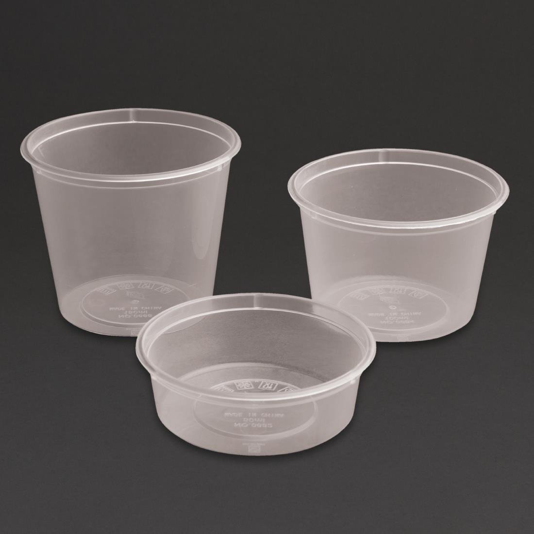 Fiesta Recyclable Plastic Microwavable Deli Pots 150ml / 5.25oz (Pack of 100) • PAS-CT083