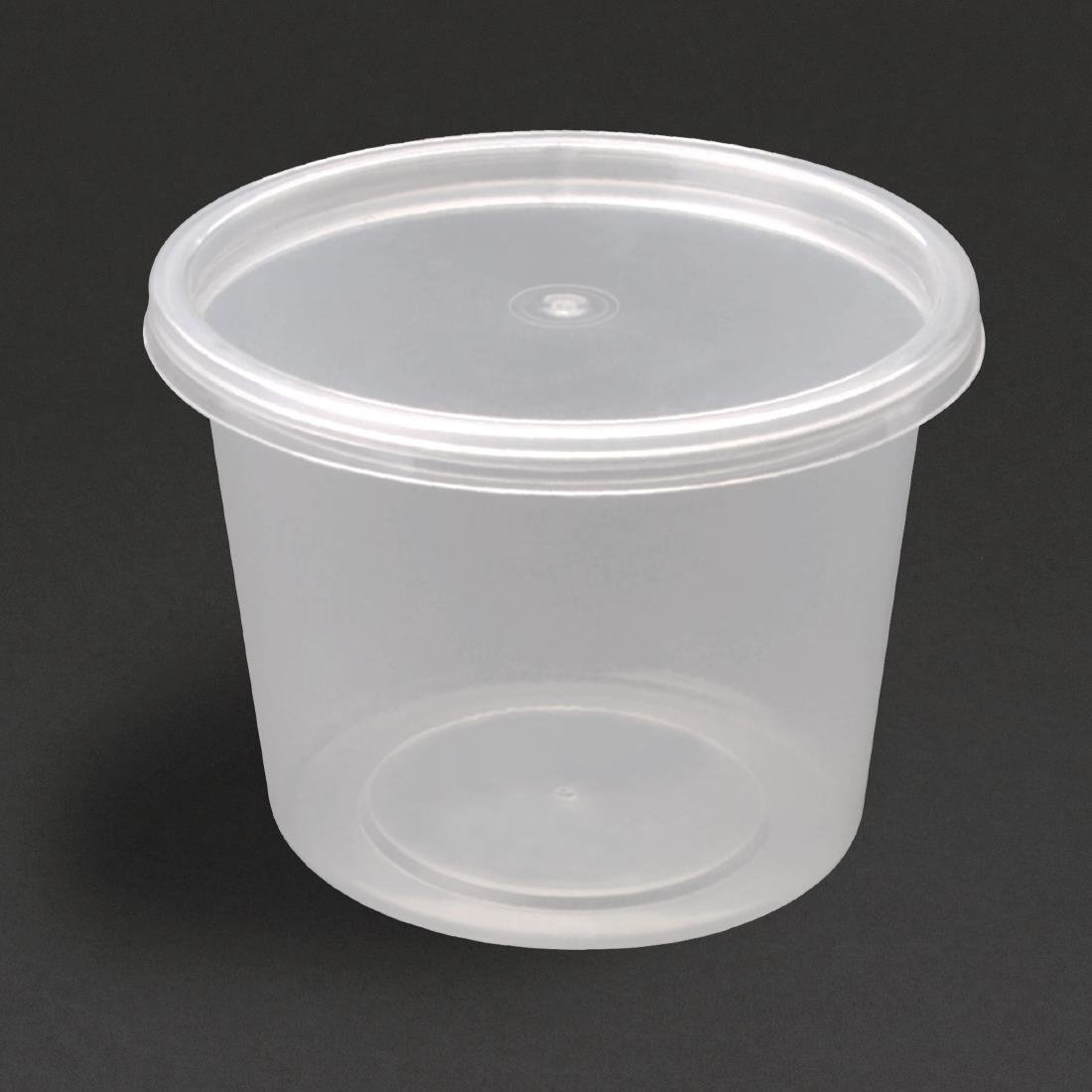 Fiesta Recyclable Plastic Microwavable Deli Pots 150ml / 5.25oz (Pack of 100) • PAS-CT083