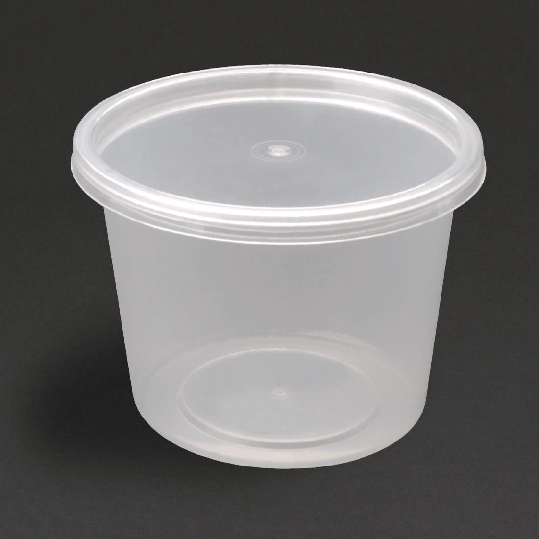 Fiesta Recyclable Plastic Microwavable Deli Pots 150ml (Pack of 100) • PAS-CT083