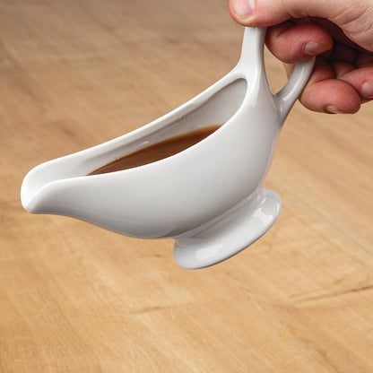 Olympia Whiteware Gravy Boats 215ml (Pack of 6) • PAS-C243