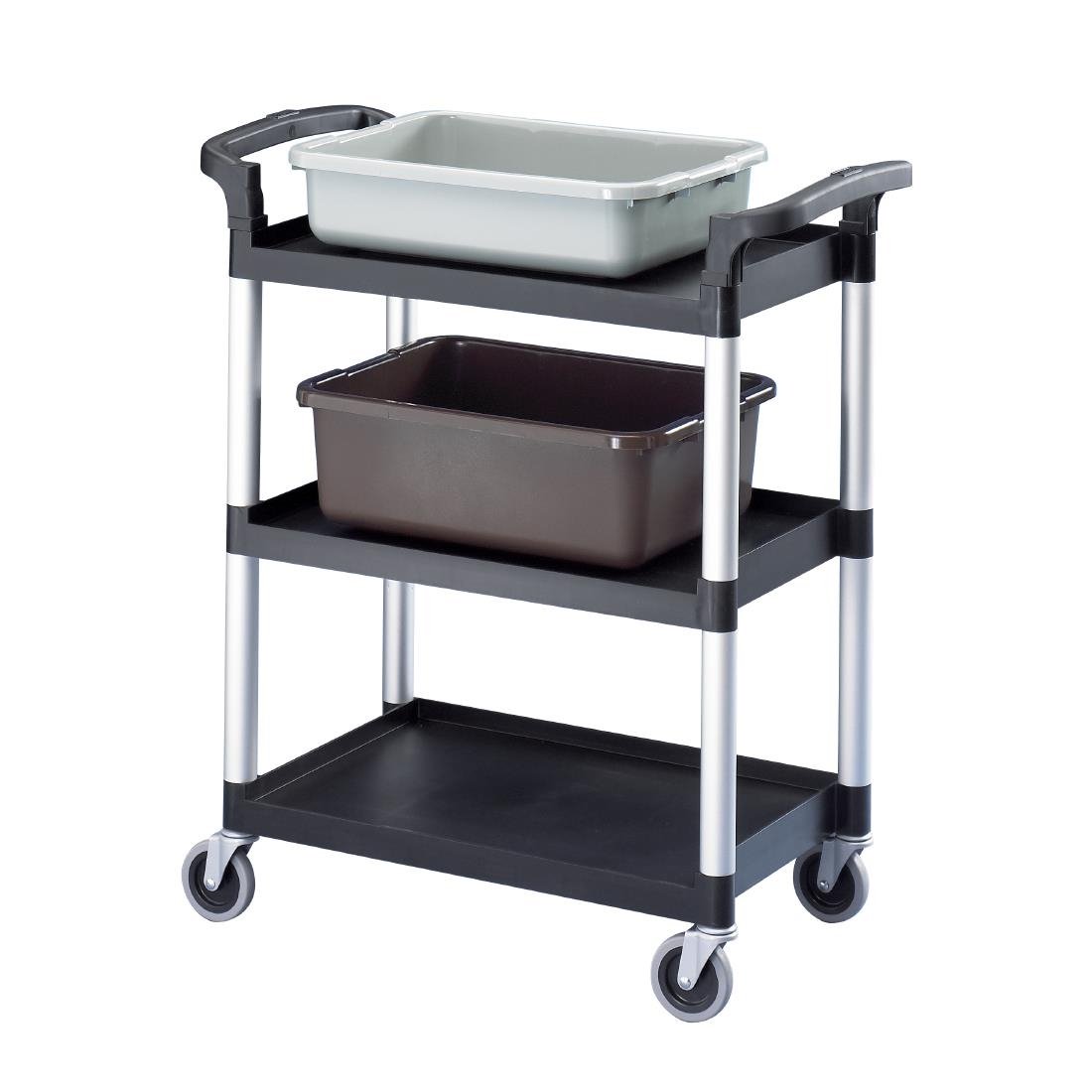 Cambro Three Shelf Utility Cart Black • PAS-CT349