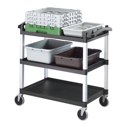 Cambro KD Large Utility Cart Black • PAS-CT400
