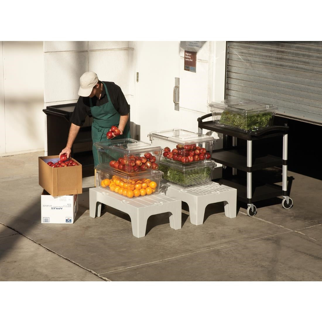 Cambro KD Large Utility Cart Black • PAS-CT400
