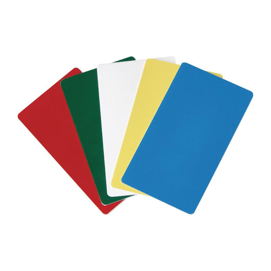 Cambro Food Pan Carrier Identity Card Set (For use with all Cambro GN and 60x40cm EPP Front and Top Loaders) • PAS-CT442