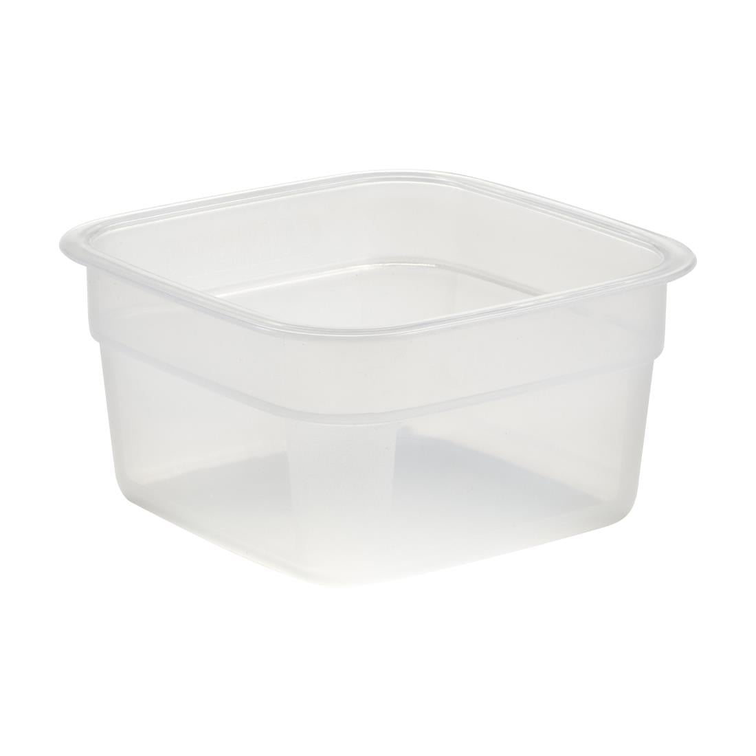 Cambro Fresh Pro Mini Square Polypropylene Container Translucent - 473ml • PAS-CU134