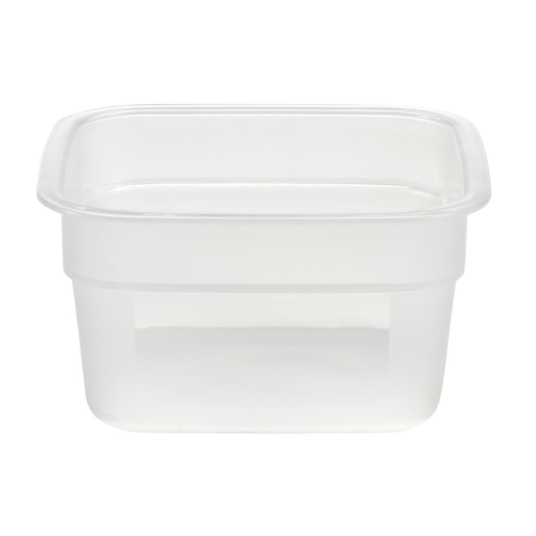 Cambro Fresh Pro Mini Square Polypropylene Container Translucent - 473ml • PAS-CU134