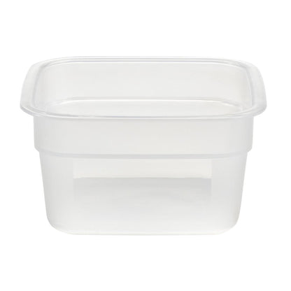Cambro Fresh Pro Mini Square Polypropylene Container Translucent - 473ml • PAS-CU134