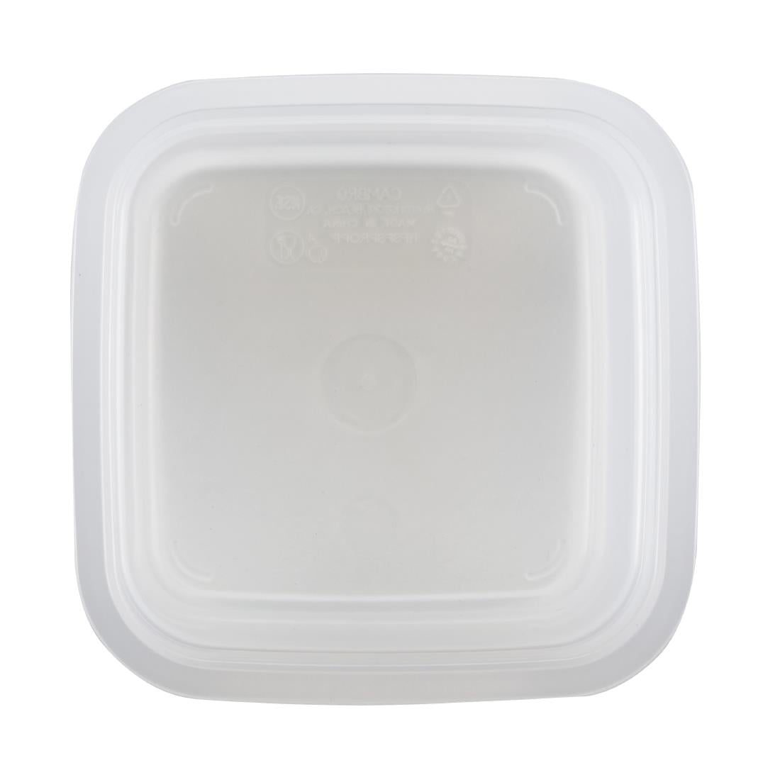 Cambro Fresh Pro Mini Square Polypropylene Container Translucent - 473ml • PAS-CU134