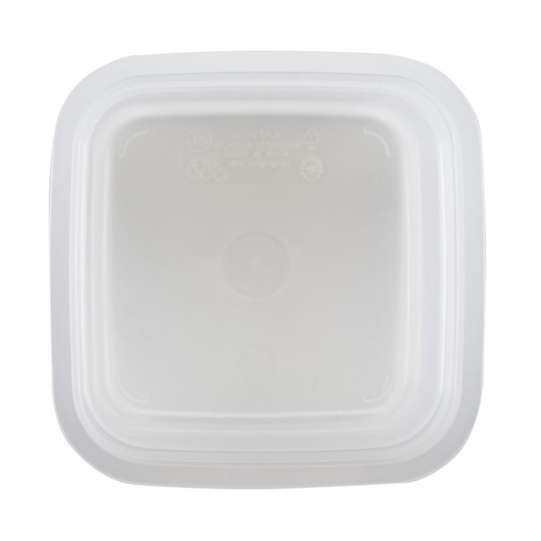 Cambro Fresh Pro Mini Square Polypropylene Container Translucent - 473ml • PAS-CU134