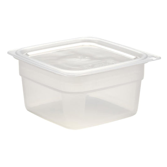 Cambro Fresh Pro Mini Square Polypropylene Container Translucent - 473ml • PAS-CU134