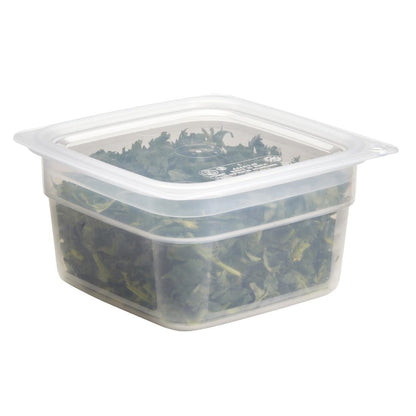 Cambro Fresh Pro Mini Square Polypropylene Container Translucent - 473ml • PAS-CU134
