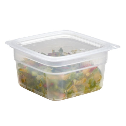 Cambro Fresh Pro Mini Square Polypropylene Container Translucent - 473ml • PAS-CU134