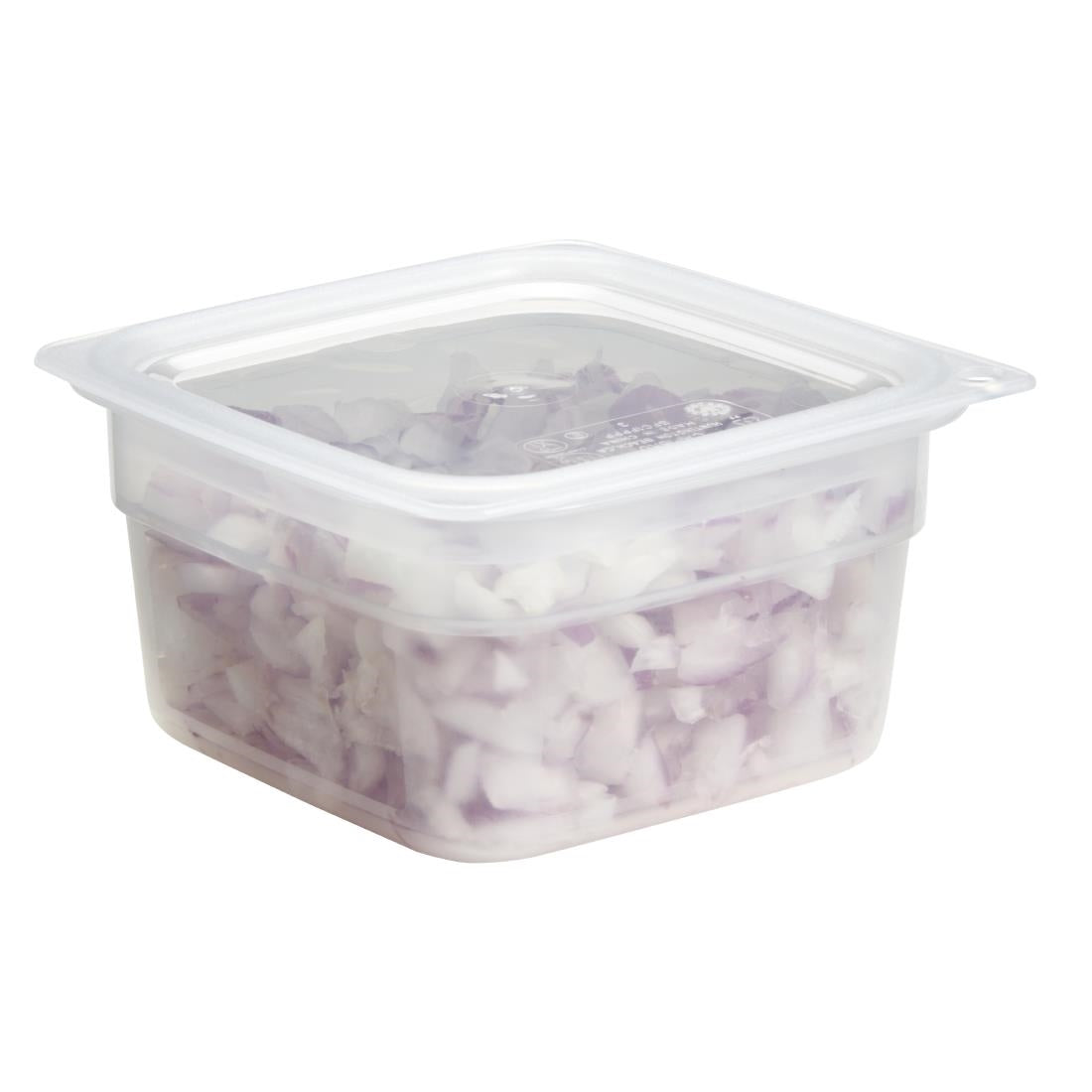 Cambro Fresh Pro Mini Square Polypropylene Container Translucent - 473ml • PAS-CU134