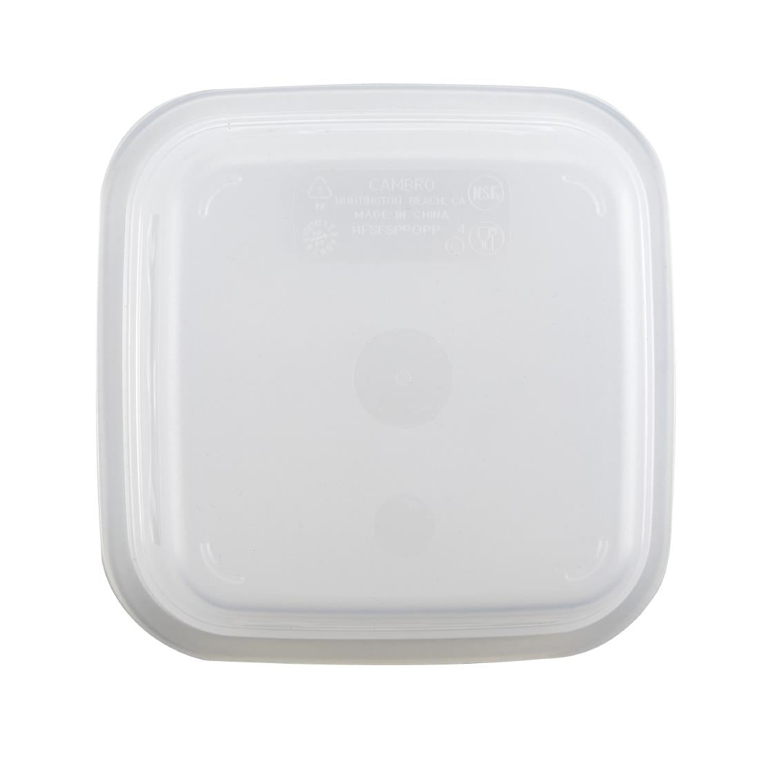 Cambro Fresh Pro Mini Square Polypropylene Container Translucent - 473ml • PAS-CU134