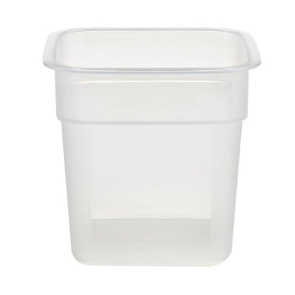 Cambro Fresh Pro Mini Square Polypropylene Container Translucent - 946ml • PAS-CU135
