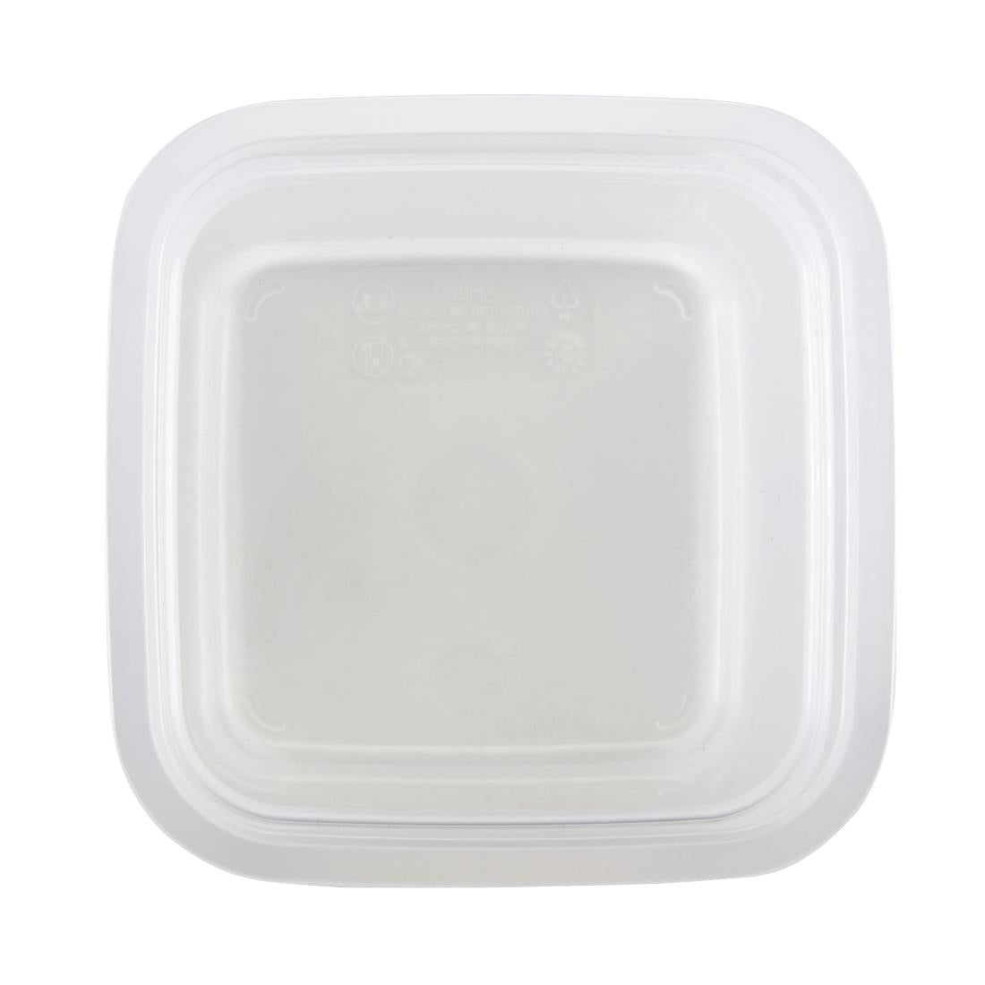 Cambro Fresh Pro Mini Square Polypropylene Container Translucent - 946ml • PAS-CU135