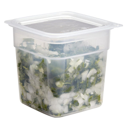 Cambro Fresh Pro Mini Square Polypropylene Container Translucent - 946ml • PAS-CU135