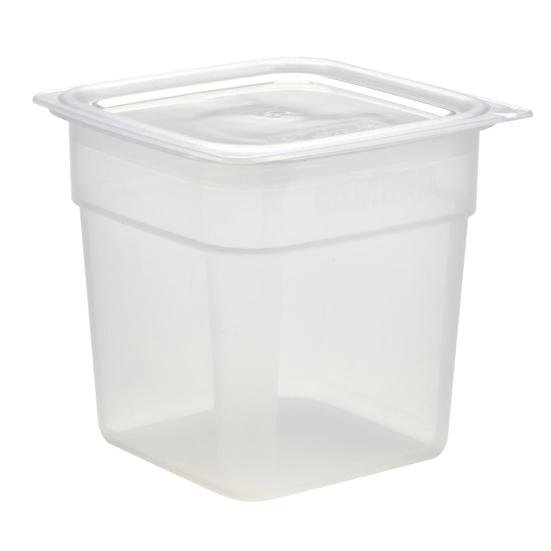 Cambro Fresh Pro Mini Square Polypropylene Container Translucent - 946ml • PAS-CU135